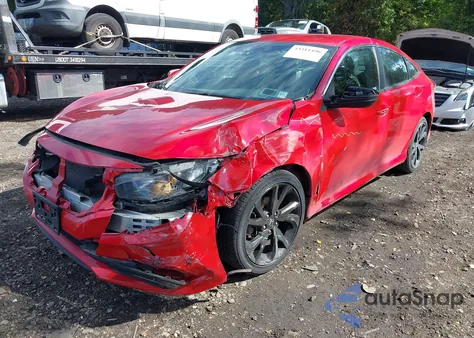 2021 Honda Civic Sport из США, поврежденный, VIN 2HGFC2F89MH536331